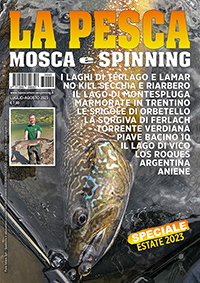 la pesca mosca e spinning copertina rivista speciale estate 2023” class=